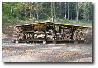 Timber for camp constructions